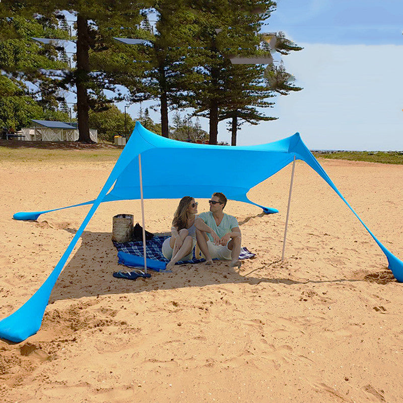 Beach tent / sun shade : light & easy setup, flexible shelter