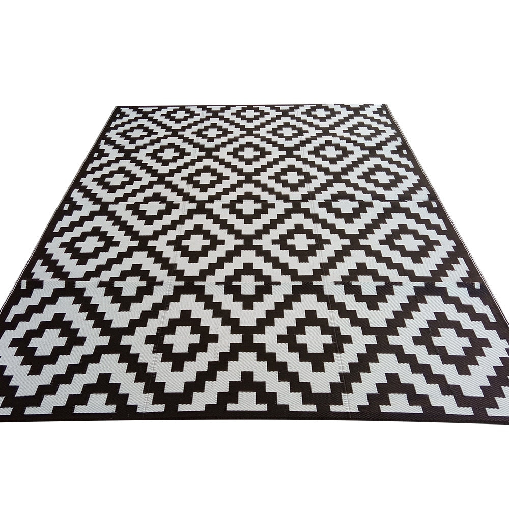 <Clearance> Outdoor Rugs & Mats for Patios, Camping, Picnics & Festivals: Reversible Easy Cleaning Patio Rug Portable Comfortable Woven Outdoor Carpet